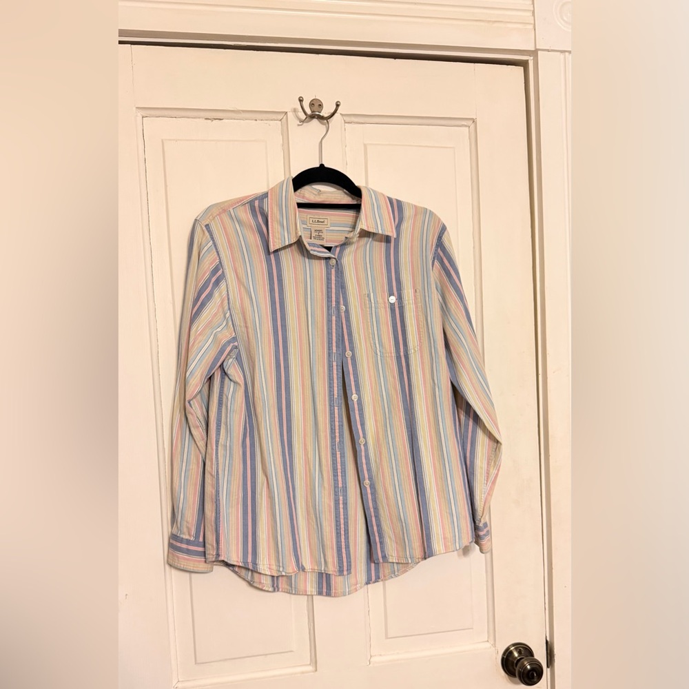 L.L. Bean Pastel Striped Women’s Shirt